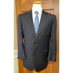 Jos. A. Bank Signature Gold 100% Wool Sport Coat Mens 41R Black‎ Jacket Blazer